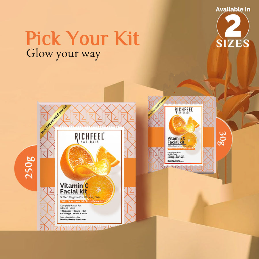 Richfeel Brightening Facial Kit Enriched With Vitamin C 30gm