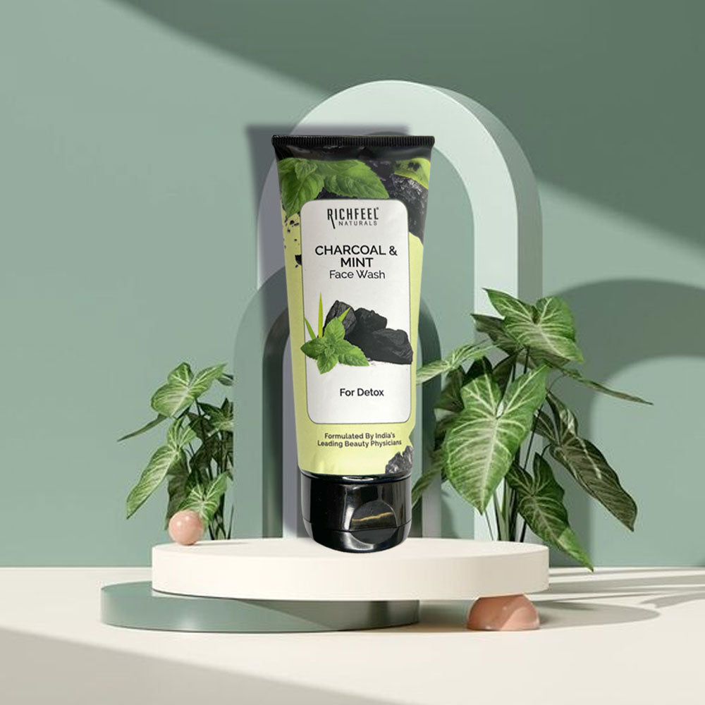 Richfeel Naturals Charcoal and Mint Face Wash 100gm