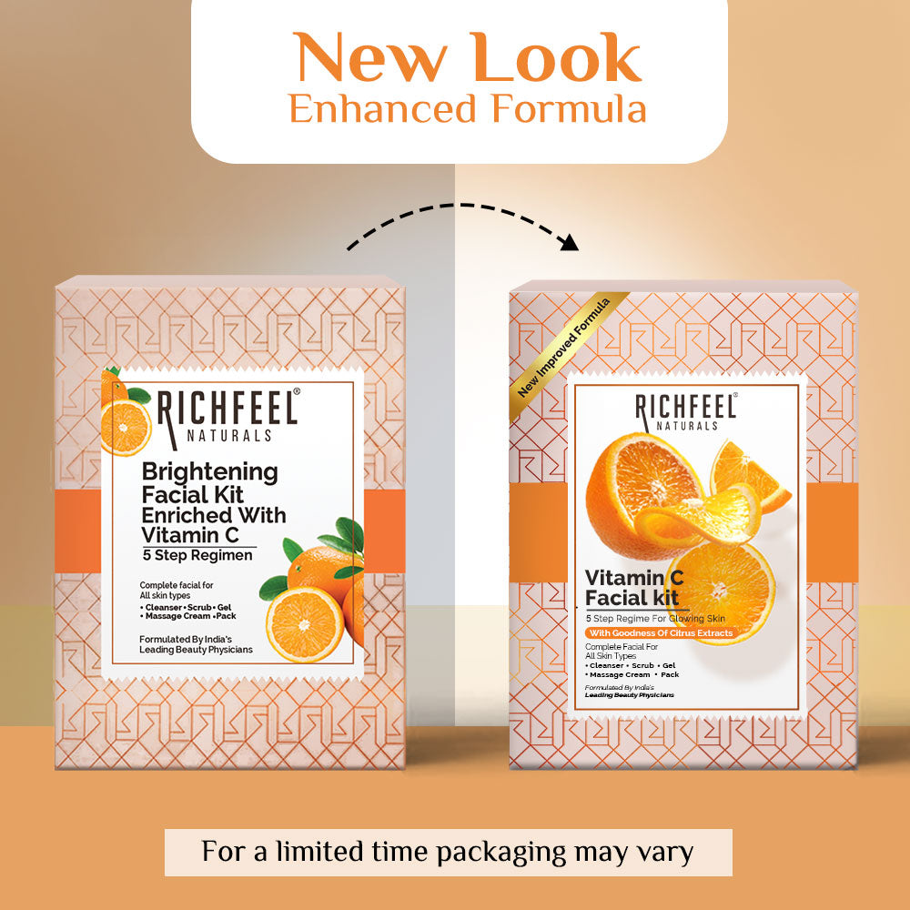 Richfeel Brightening Facial Kit Enriched With Vitamin C 250 gm