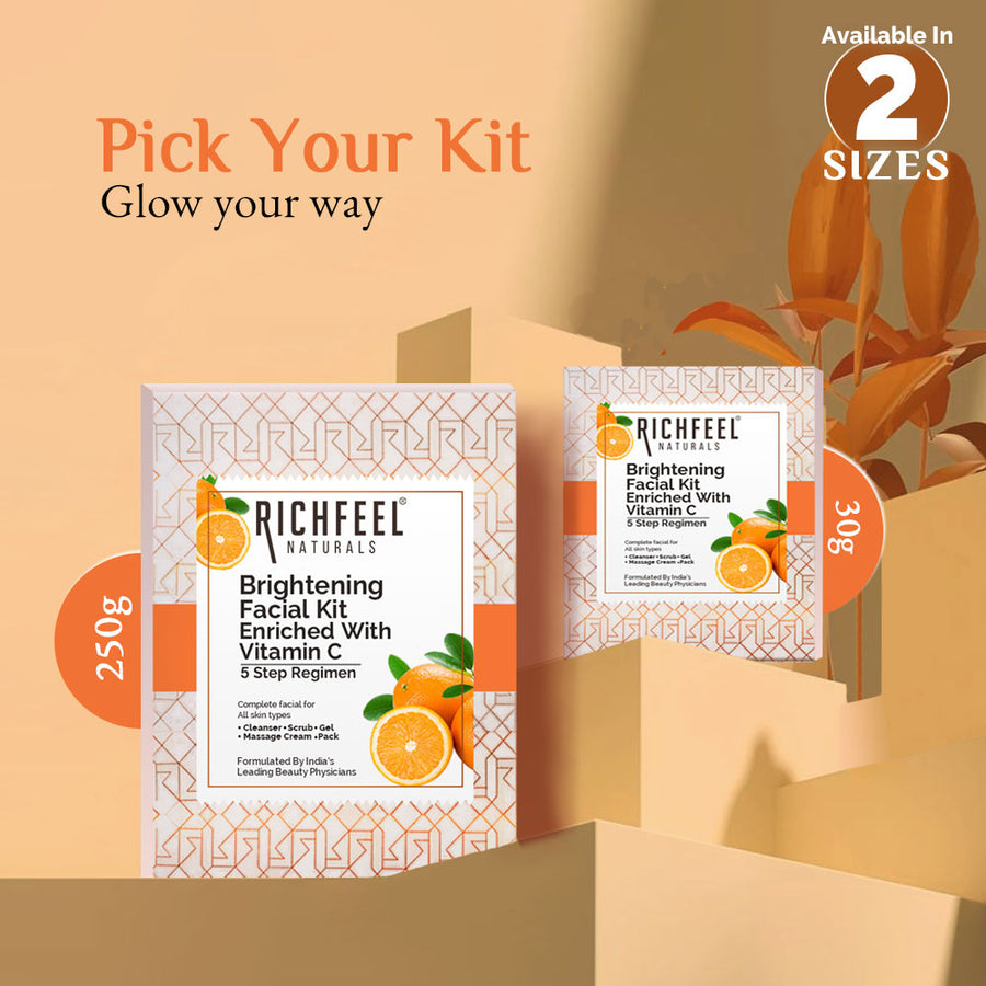 Richfeel Brightening Facial Kit Enriched With Vitamin C 250 gm