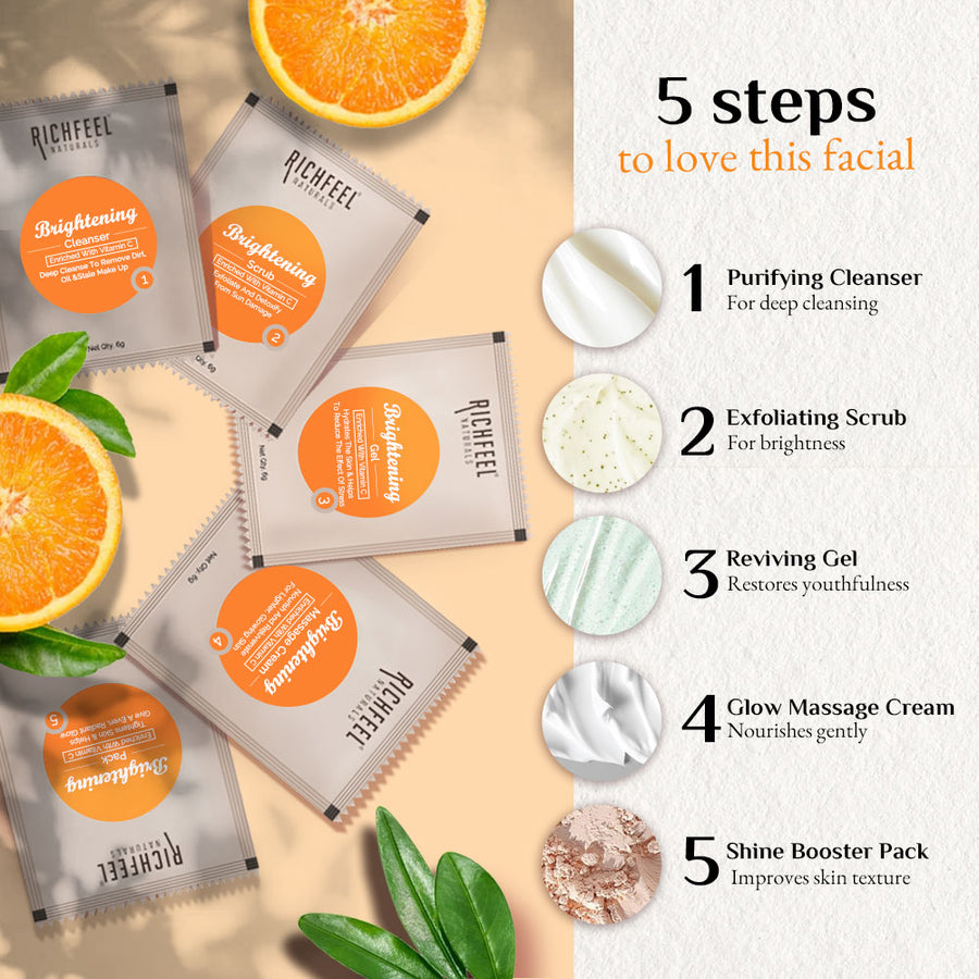 Richfeel Brightening Facial Kit Enriched With Vitamin C 30gm