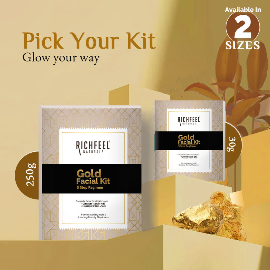 Richfeel Gold Facial Kit 5X6G Pack of 4