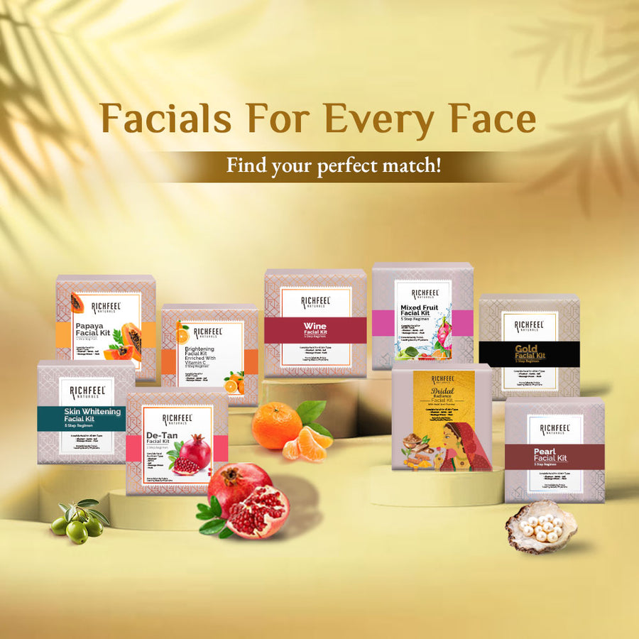 Richfeel Gold Facial Kit 5X6G Pack of 4