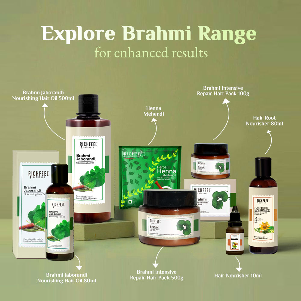 Richfeel Brahmi Jaborandi Nourishing Hair Oil 80 ml (Pack of 2)