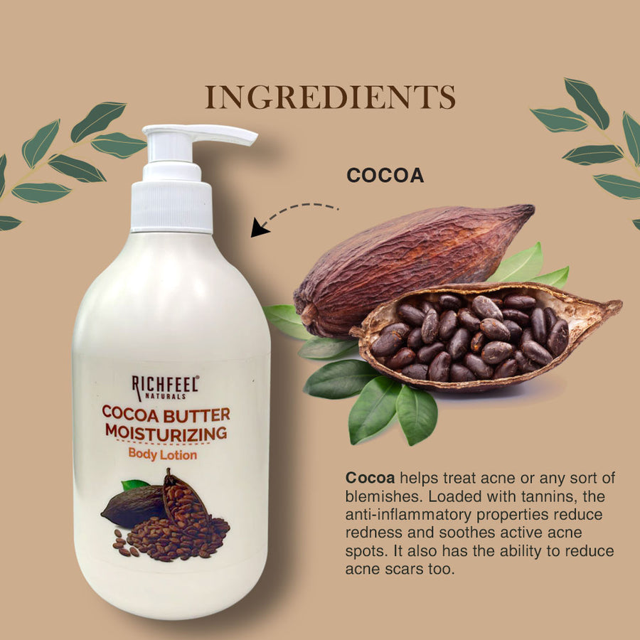 Richfeel Cocoa Body Lotion 400 ml + Free Almond body lotion 100 ml
