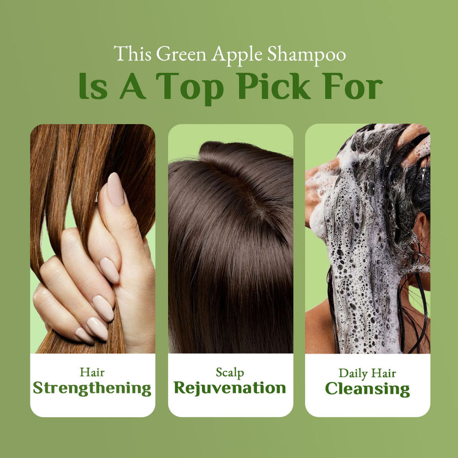 Richfeel Green Apple Shampoo 500 Ml Pack of 2
