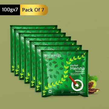 Richfeel Henna Mehendi 100 G Pack of 7