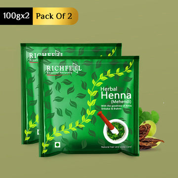 Richfeel Henna Mehendi 100 G Pack of 2
