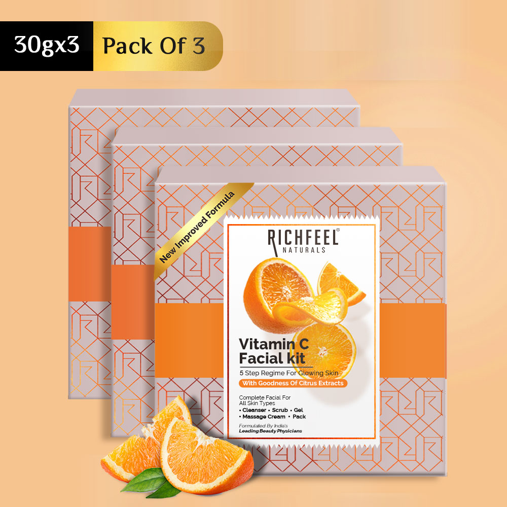 Richfeel Brightening Facial Kit Enriched With Vitamin C 30gm