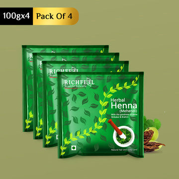 Richfeel Henna Mehendi 100 G Pack of 4