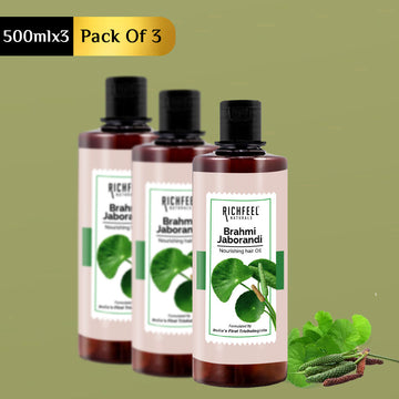 Richfeel Brahmi Jaborandi Hair Oil 500 ML (Pack of 3)