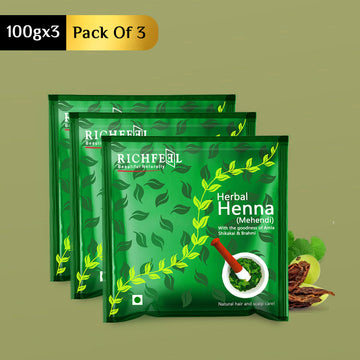 Richfeel Henna Mehendi 100 G Pack of 3
