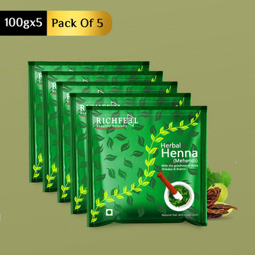 Richfeel Henna Mehendi 100 G Pack of 5