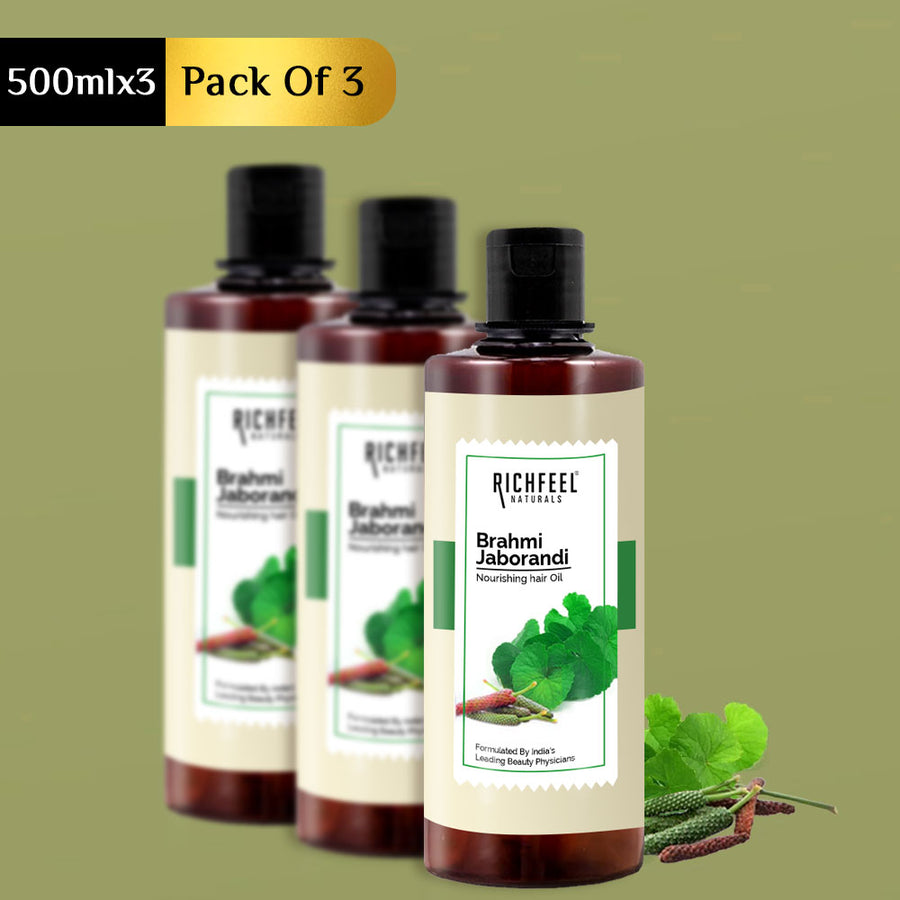 Richfeel Brahmi Jaborandi Hair Oil 500 ML Pack of 3