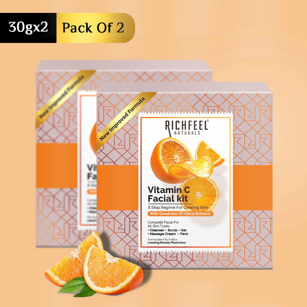 Richfeel Brightening Facial Kit Enriched With Vitamin C 30gm