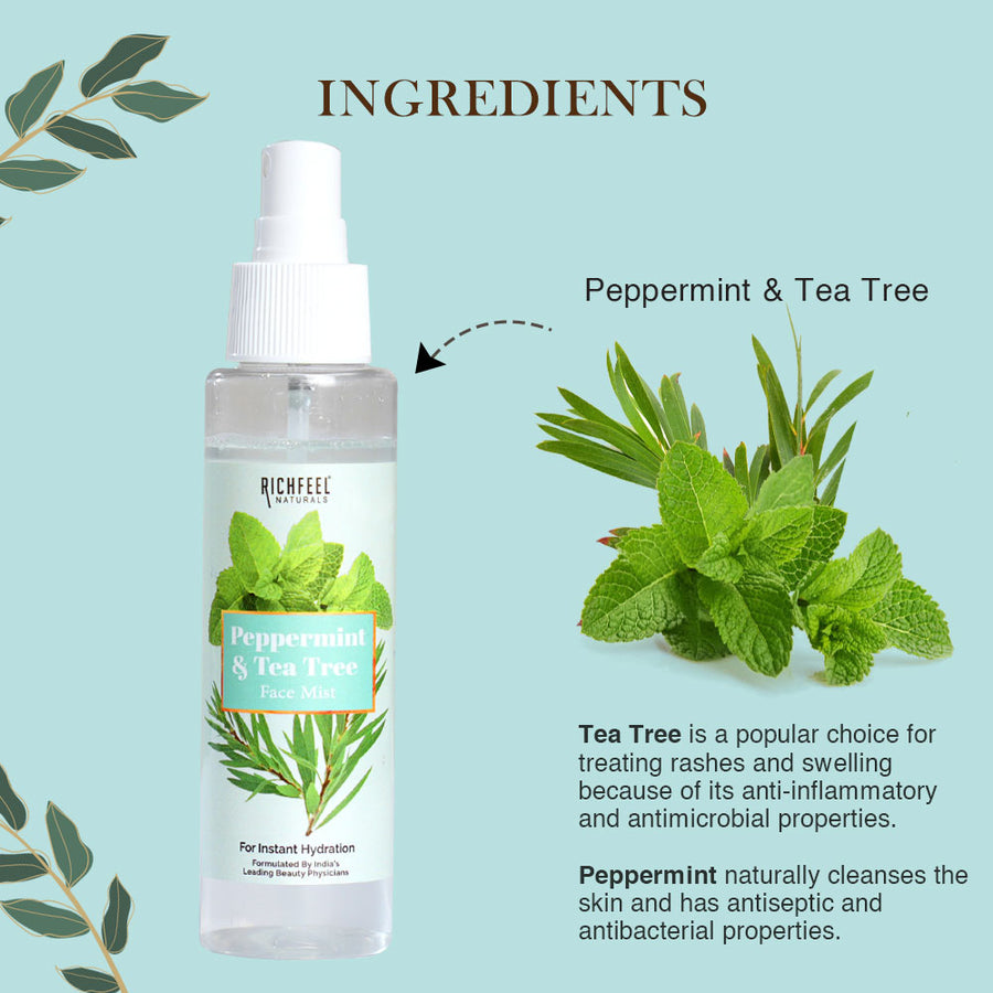 Richfeel Peppermint & Tea Tree Face Mist 100 Ml