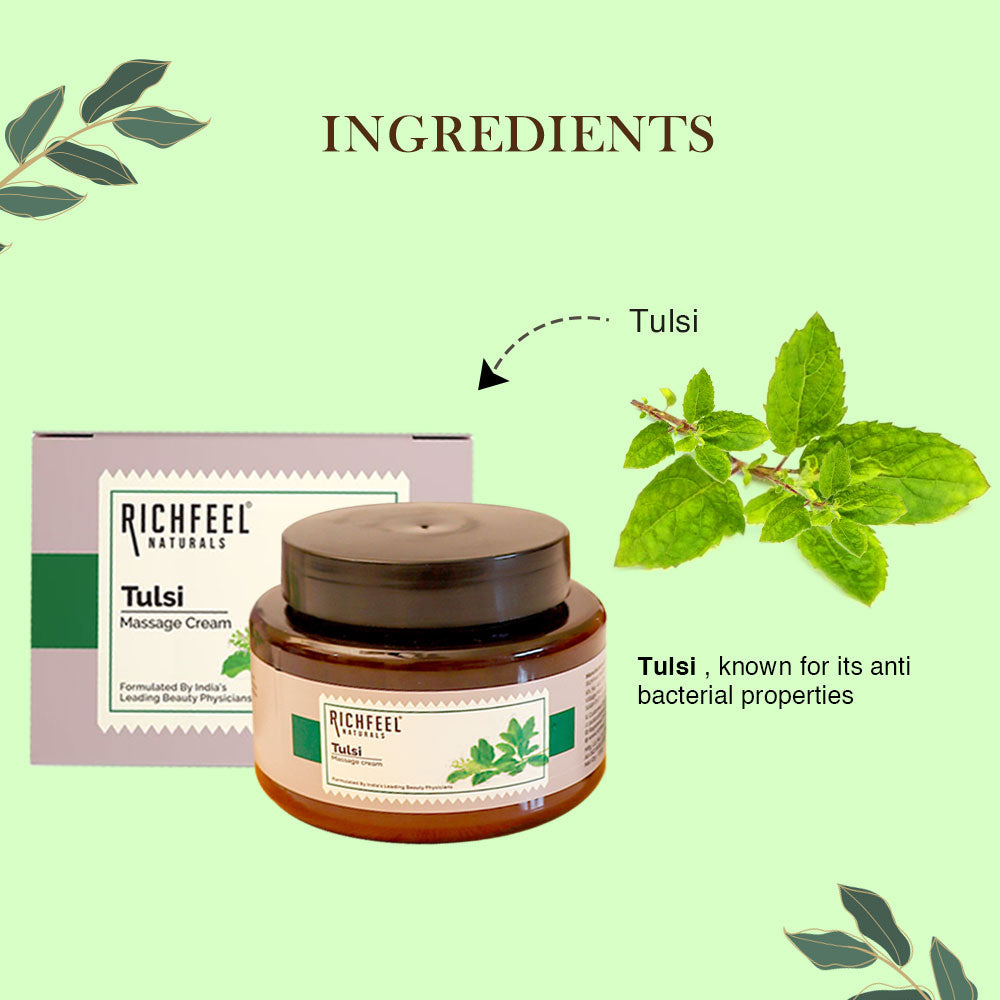 Richfeel Tulsi Healing Massage Cream 100 g